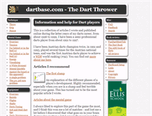 Tablet Screenshot of dartbase.com